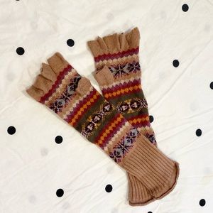 H&M Cozy Warm Knit Fingerless Gloves Mittens